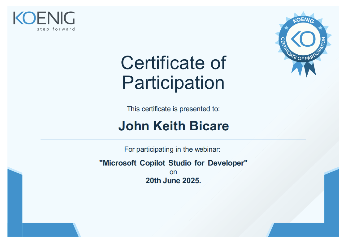 Certificate 3