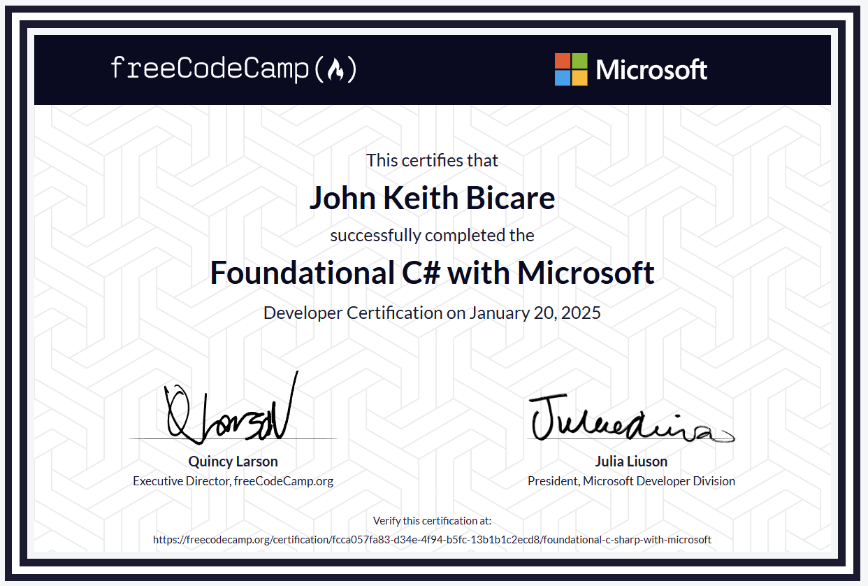 Certificate 2