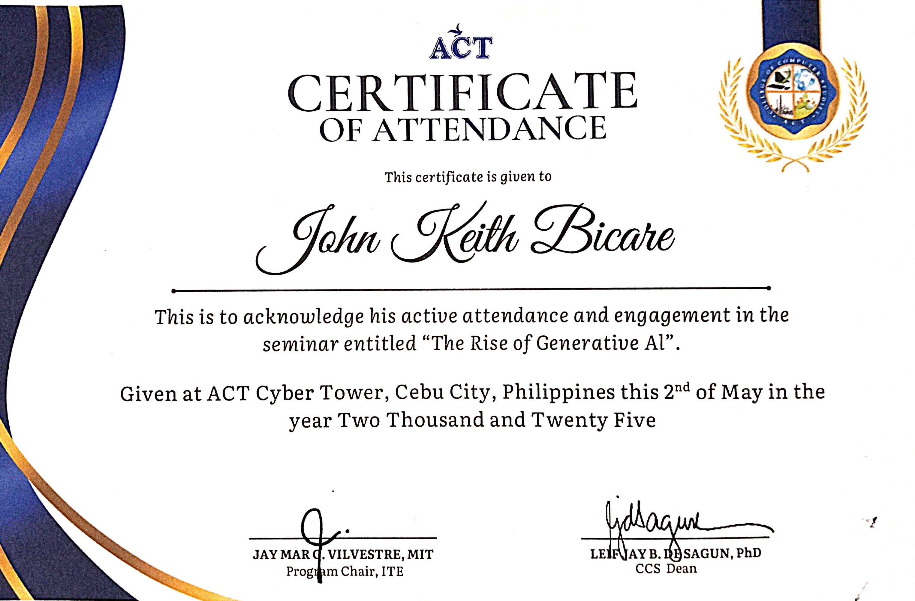 Certificate 5